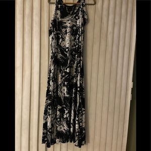 Lane Bryant Black and White Floral Dress Size 22/24